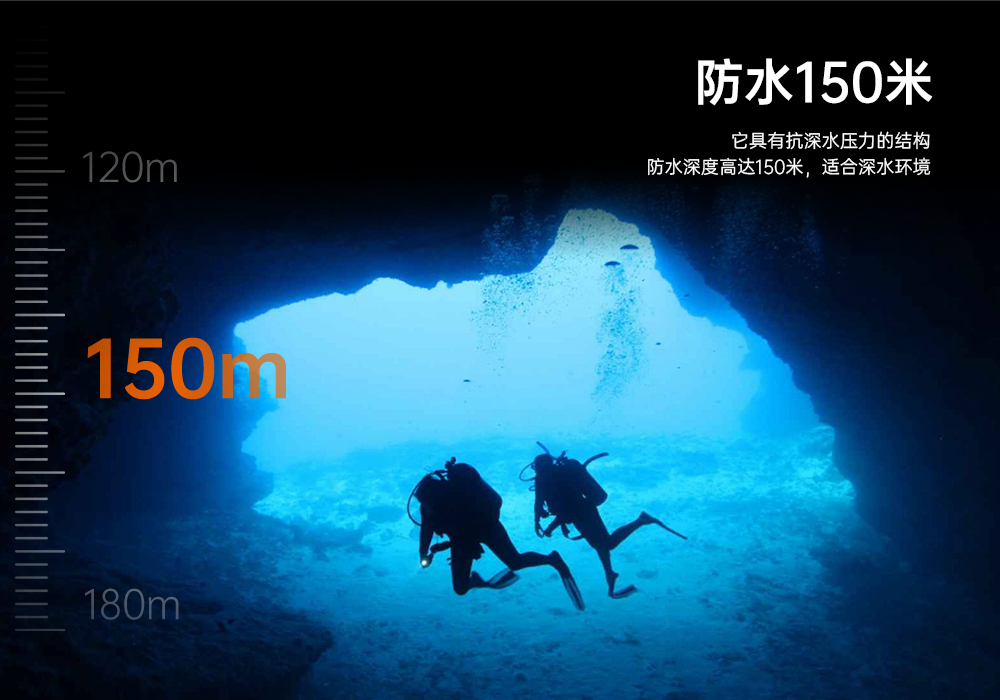 91视频成人版OrcaTorch,D860可充電潛水燈,高亮(liàng)度潛水手電(diàn)筒,水下照明手電筒(tǒng)