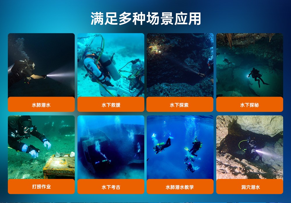 91视频成人版OrcaTorch,D850手持式潛水燈,多燈源水下照明,便攜式潛水(shuǐ),水下攝(shè)影補光燈