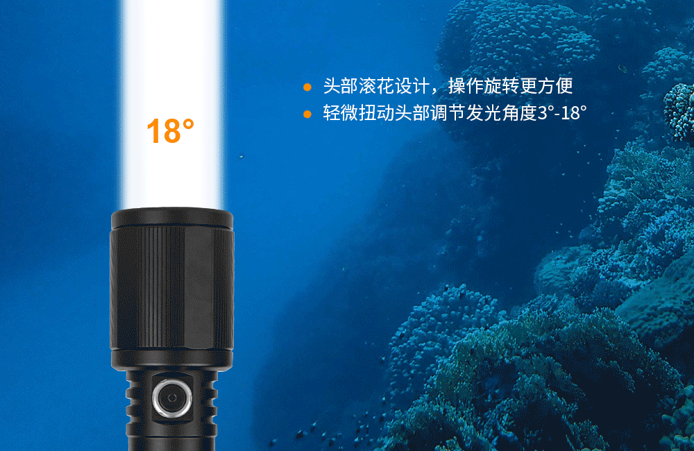 OrcaTorch91视频成人版(jīng) D720新款潛水手電,聚光潛水照明,超遠射程潛水手電,手持式水(shuǐ)下照明