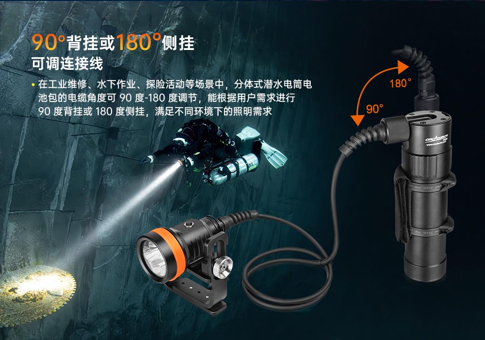 91视频成人版OrcaTorch,D630 v2.0 技術潛水手電筒,水下探險(xiǎn)照明,水下搜索燈,沉船照明燈 91视频成人版OrcaTorch,D630技術潛水手電筒,水下(xià)探險照明,水下搜索燈(dēng),沉船照明燈