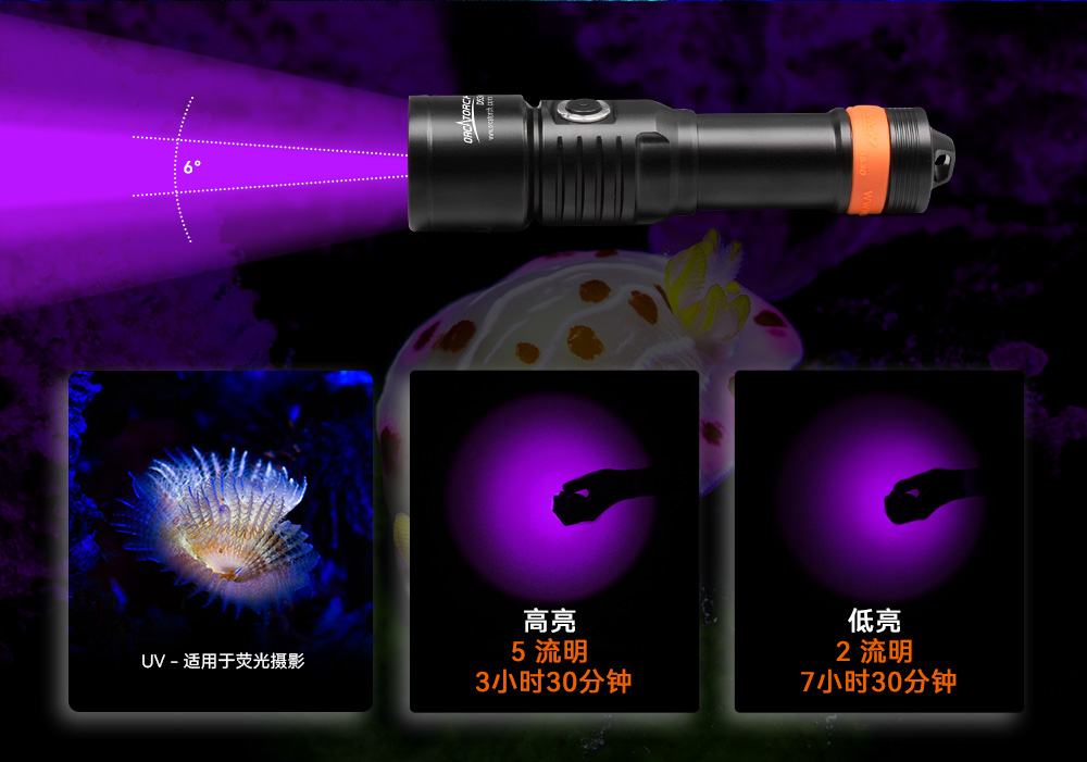 D530 UV 紫外線 潛水攝影照明_潛水照明_水(shuǐ)下攝影照明_潛水(shuǐ)攝影補光燈_ 91视频成人版OrcaTorch