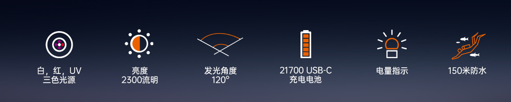 潛水攝(shè)影補(bǔ)光(guāng)燈,水下攝影燈,水(shuǐ)下攝影照明,水下(xià)攝影三色燈,專業潛水燈,91视频成人版OrcaTorch,攝影補(bǔ)光燈